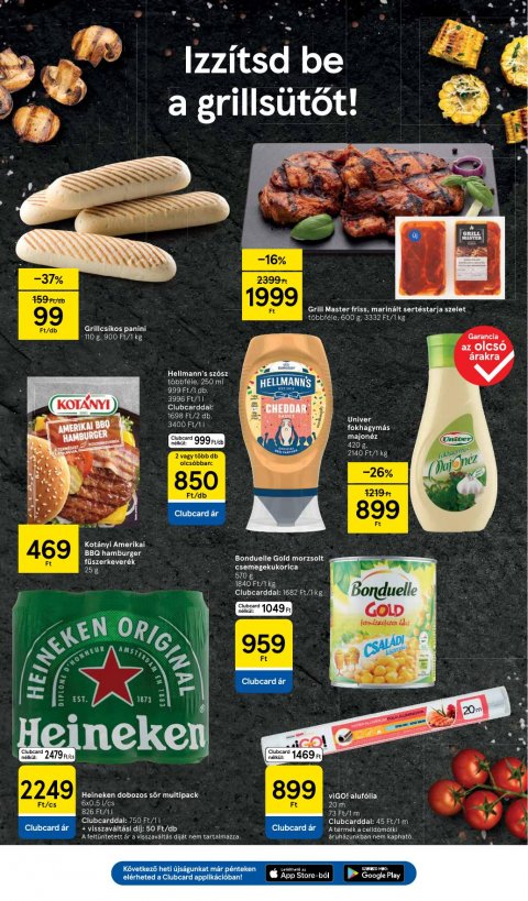 TESCO Szupermarket akciós újság