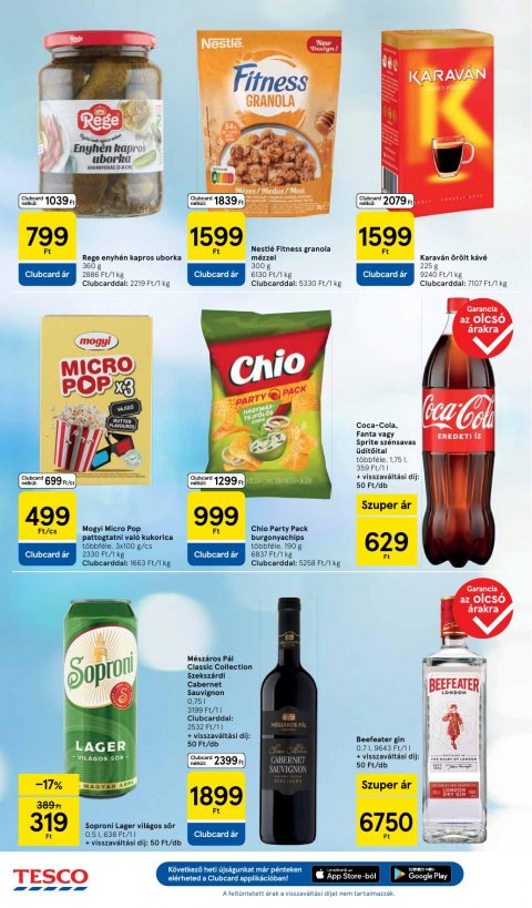 TESCO Szupermarket akciós újság