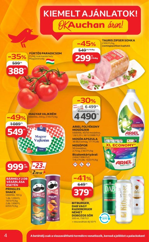 AUCHAN Hipermarket akciós újság