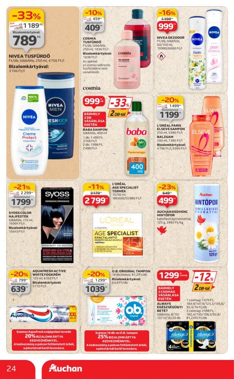 AUCHAN Hipermarket akciós újság