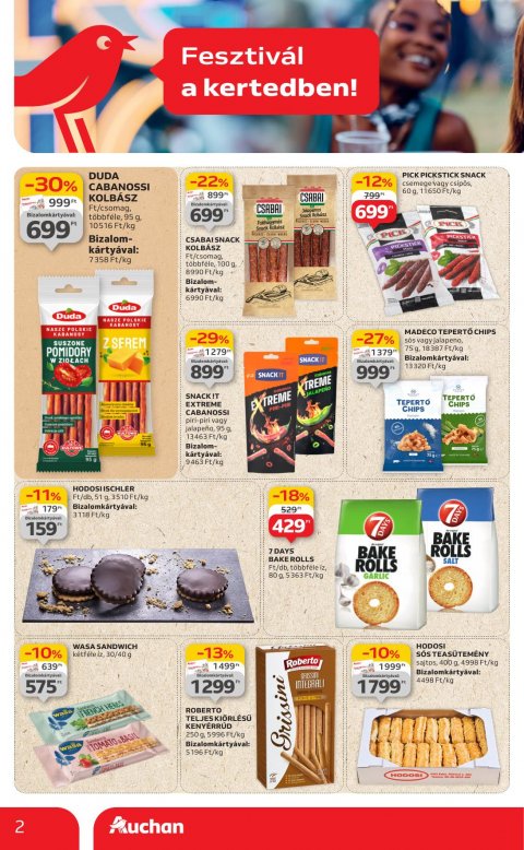 AUCHAN Hipermarket Kerti parti akciós újság