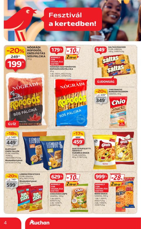 AUCHAN Hipermarket Kerti parti akciós újság
