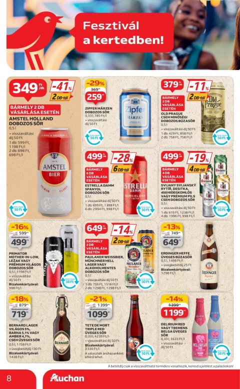 AUCHAN Hipermarket Kerti parti akciós újság