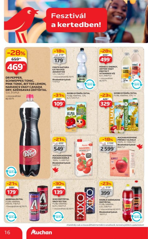 AUCHAN Hipermarket Kerti parti akciós újság