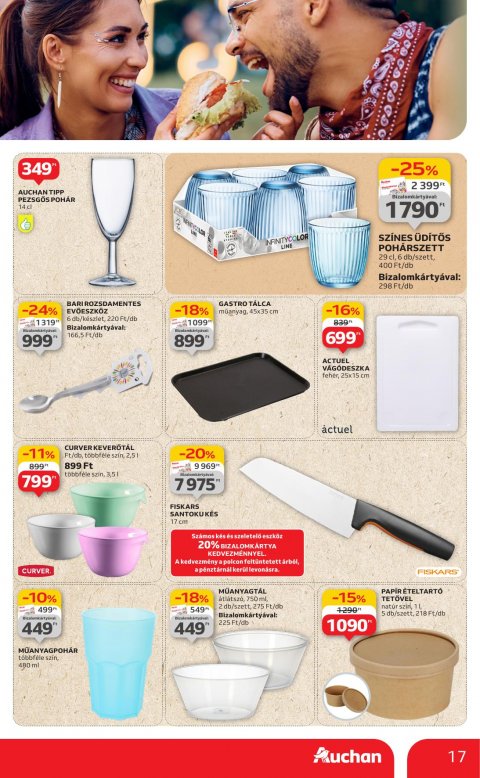 AUCHAN Hipermarket Kerti parti akciós újság