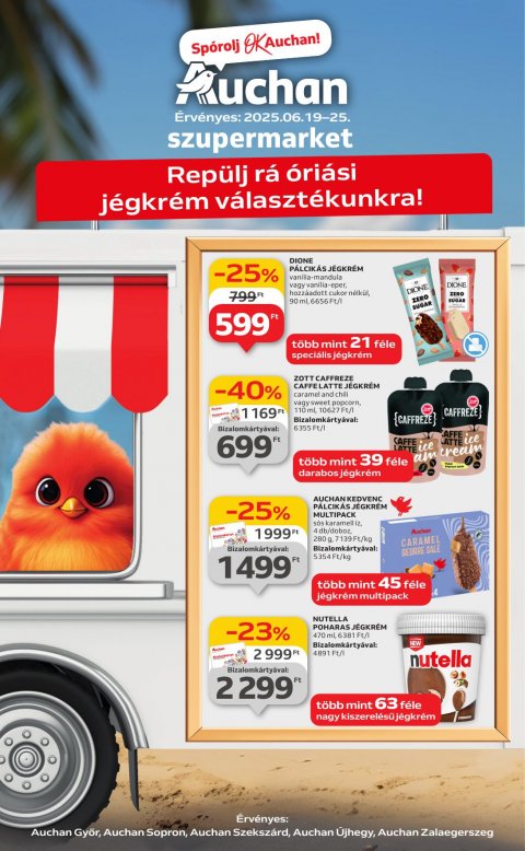 AUCHAN Szupermarket akciós újság