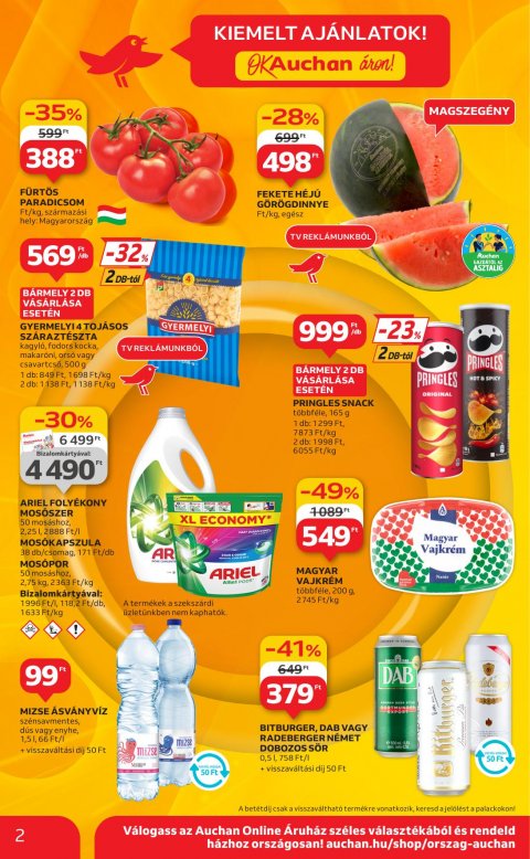 AUCHAN Szupermarket akciós újság