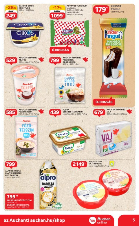 AUCHAN Szupermarket akciós újság
