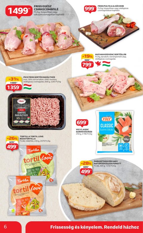 AUCHAN Szupermarket akciós újság