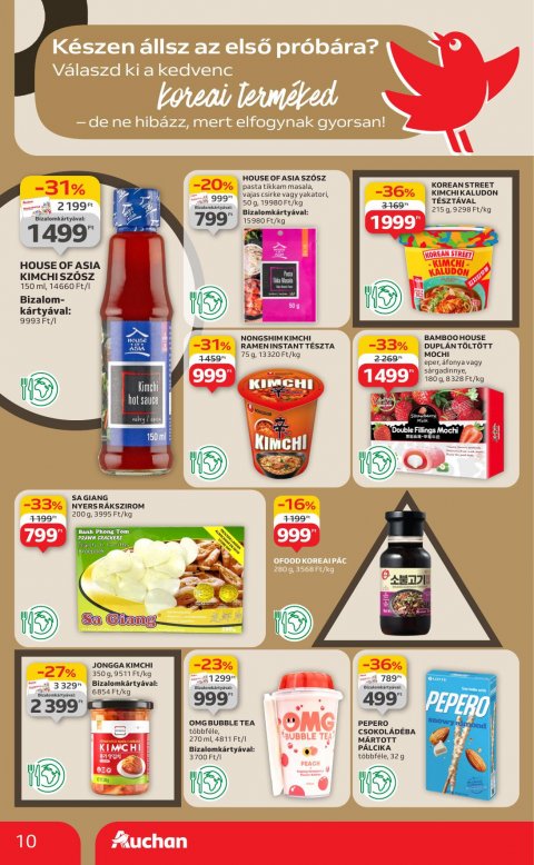 AUCHAN Szupermarket akciós újság