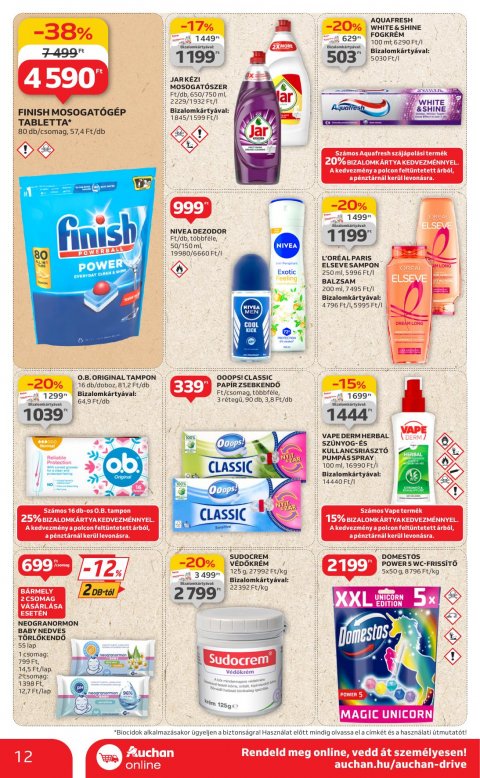 AUCHAN Szupermarket akciós újság