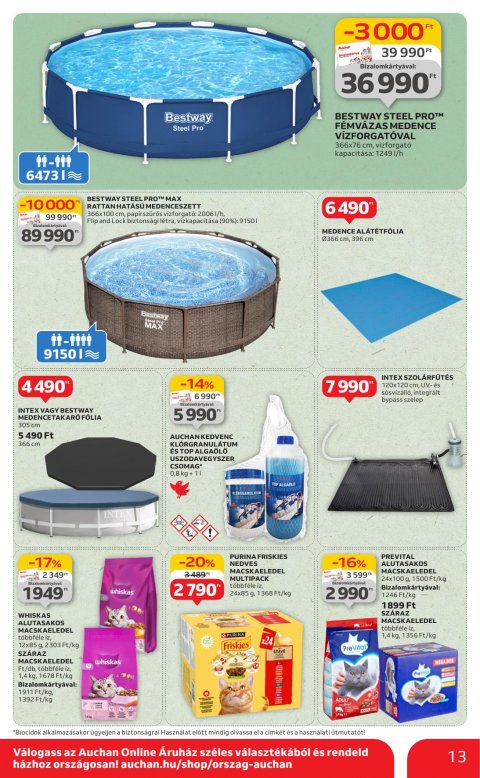 AUCHAN Szupermarket akciós újság