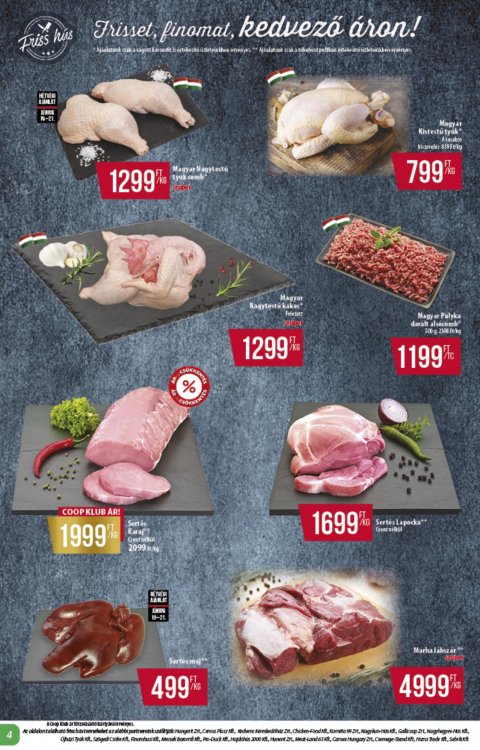 COOP Alföld akciós újság