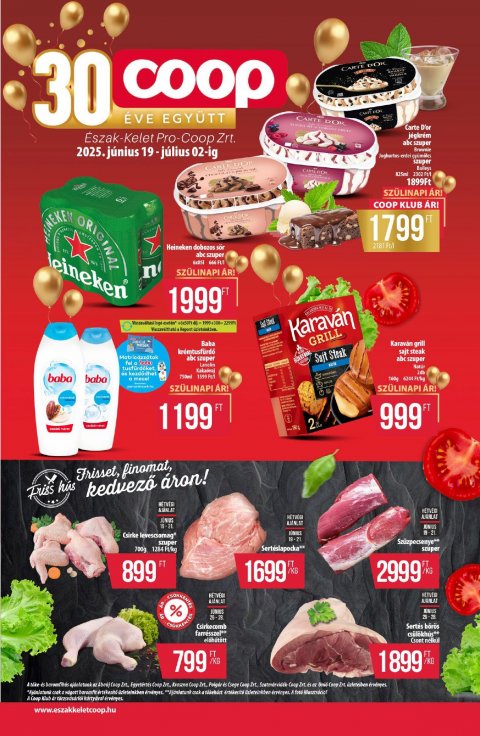 COOP Észak-Kelet akciós újság
