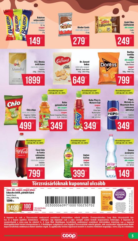 COOP Mecsek akciós újság