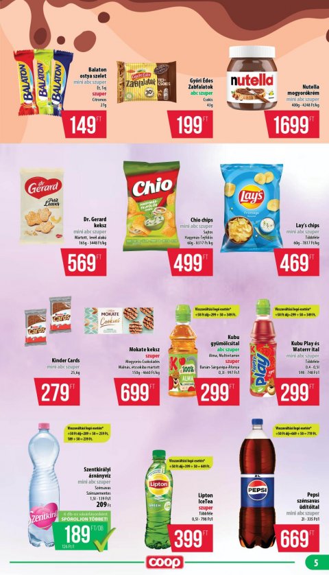 COOP Nyírzem akciós újság