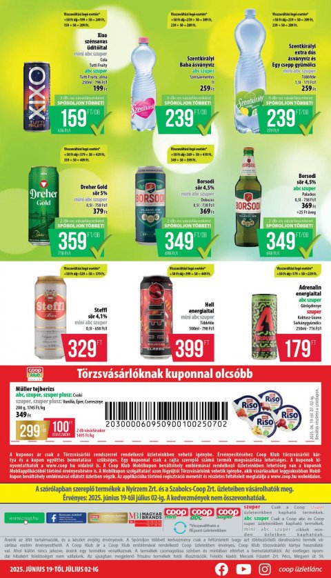 COOP Nyírzem akciós újság
