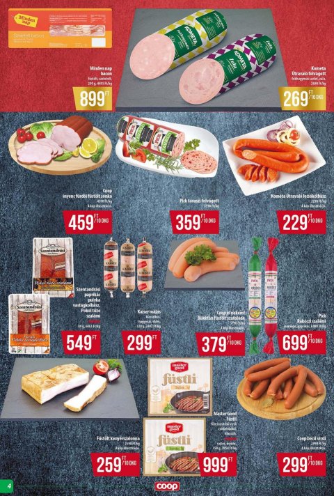 COOP Tisza akciós újság