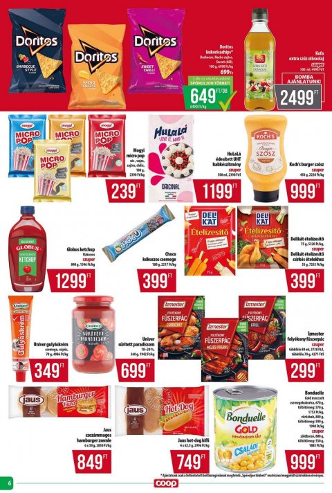 COOP Tisza akciós újság