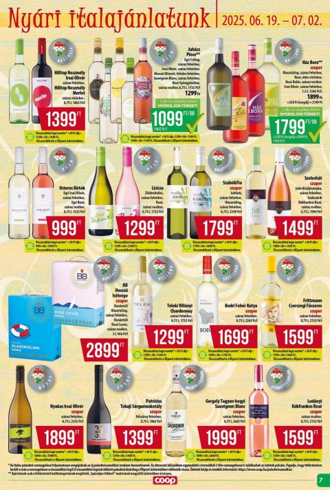 COOP Tisza akciós újság