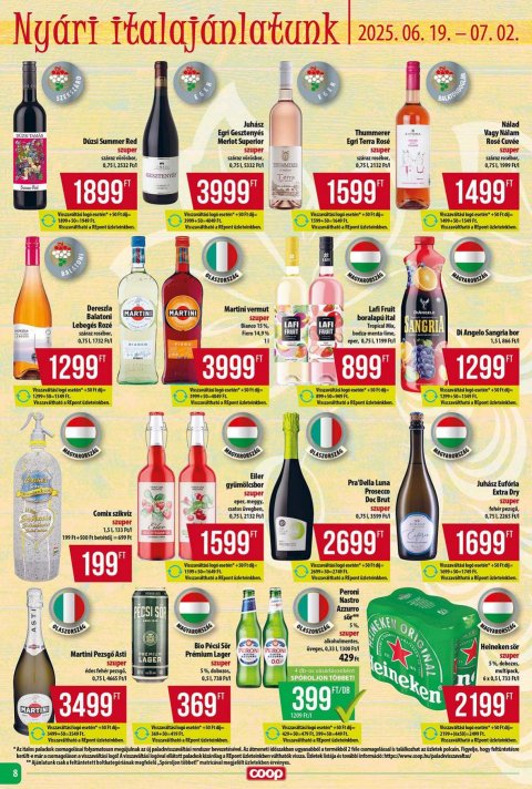 COOP Tisza akciós újság