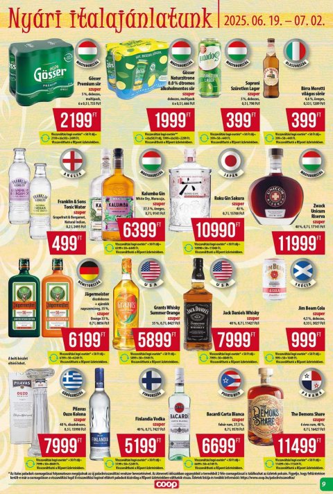 COOP Tisza akciós újság
