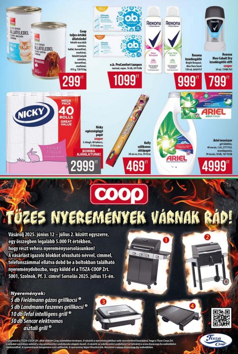 COOP Tisza akciós újság