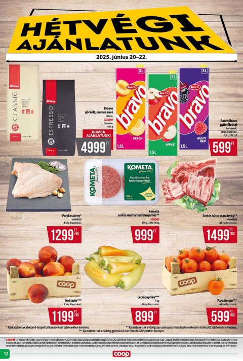 COOP Tisza akciós újság