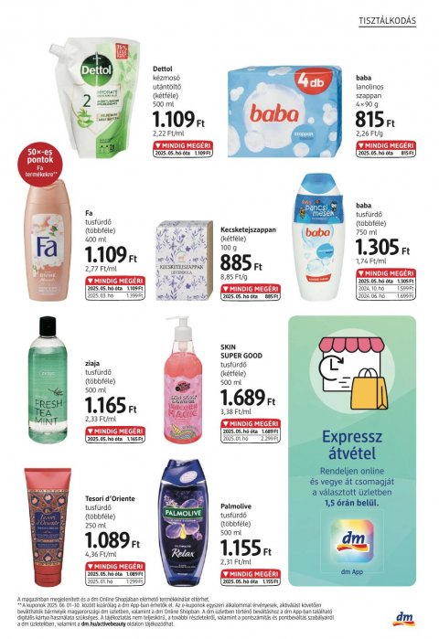 DM DROGERIE MARKT akciós újság