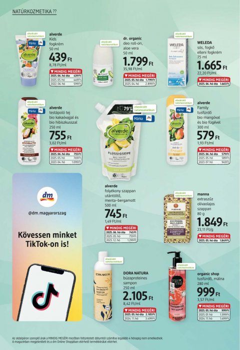 DM DROGERIE MARKT akciós újság