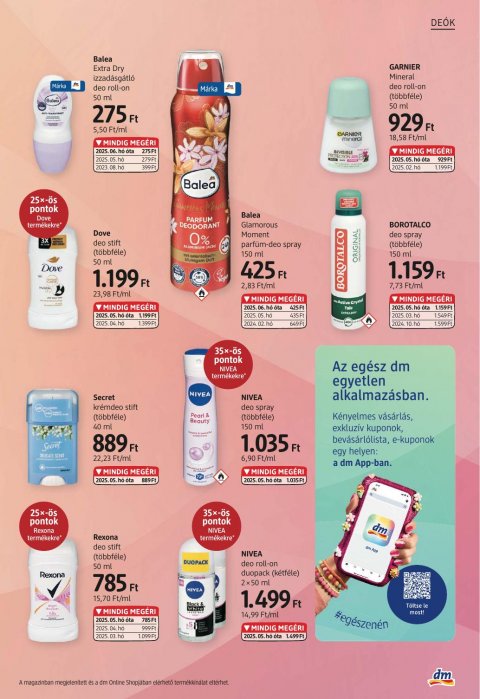 DM DROGERIE MARKT akciós újság