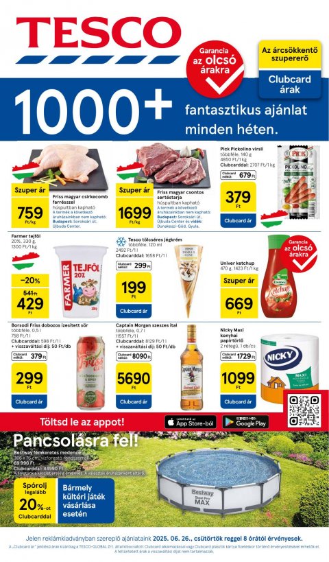 TESCO Hipermarket akciós újság od 26. 6. 2025 do 2. 7. 2025