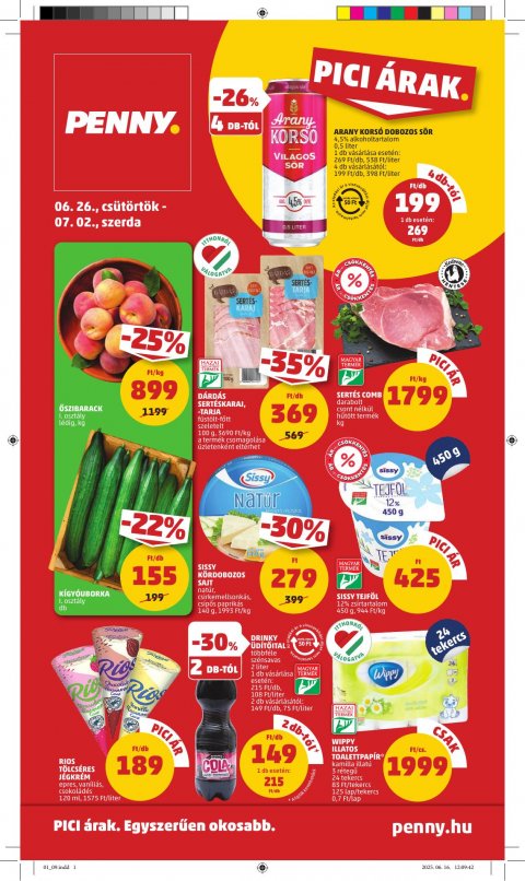 PENNY akciós újság od 26. 6. 2025 do 2. 7. 2025