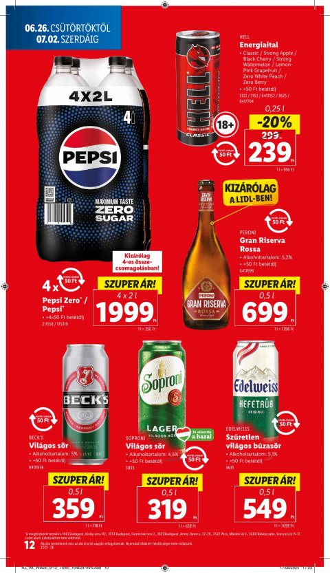 LIDL akciós újság