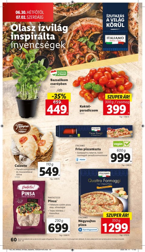 LIDL akciós újság