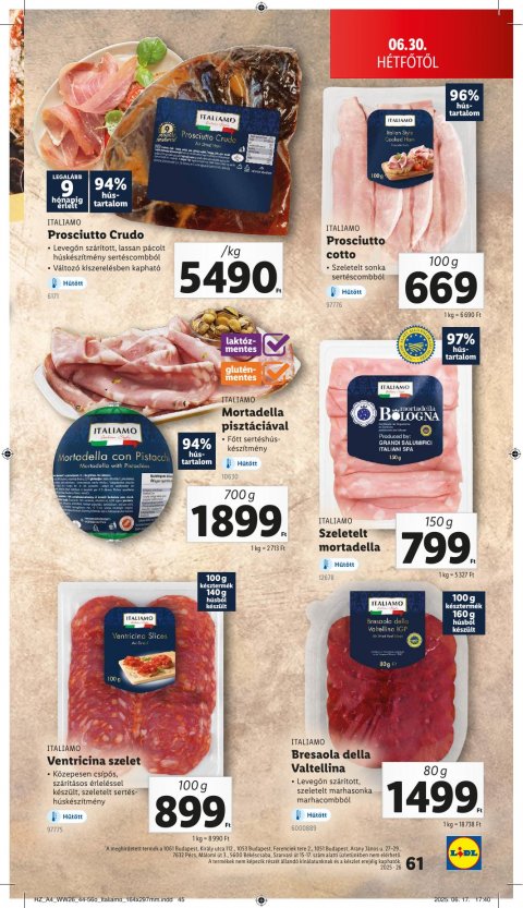 LIDL akciós újság