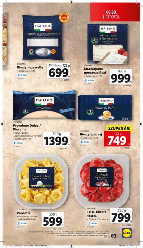 LIDL akciós újság