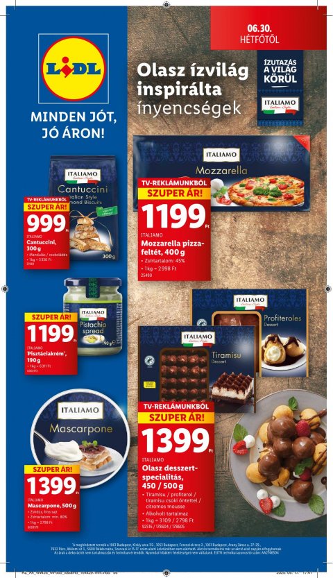 LIDL akciós újság