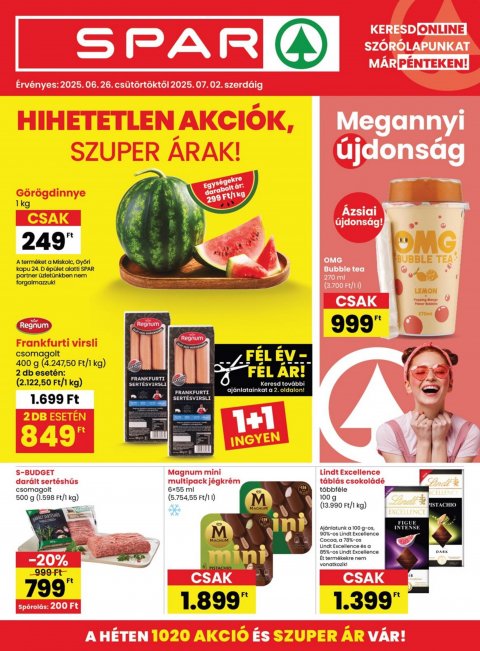 SPAR akciós újság