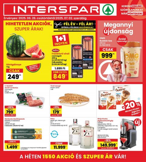 INTERSPAR akciós újság