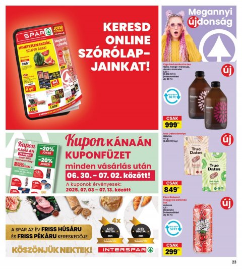 INTERSPAR akciós újság