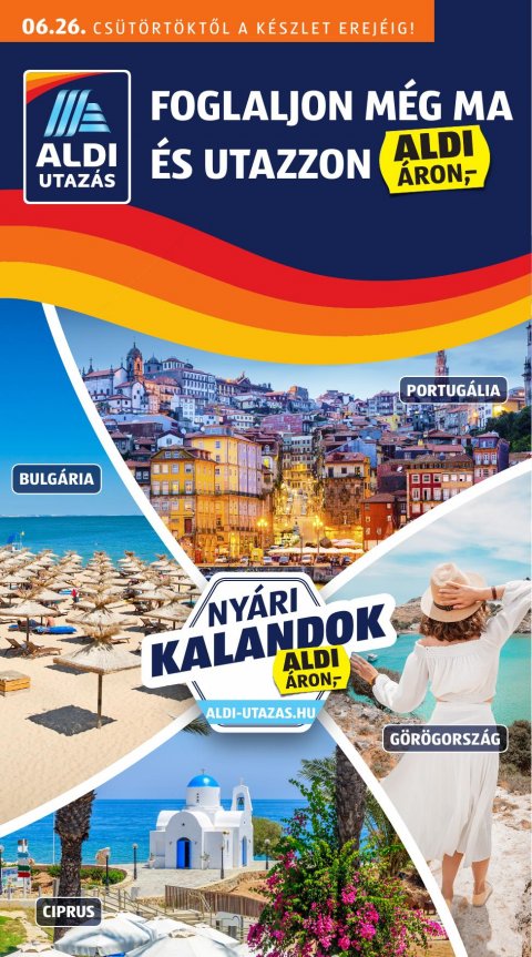 ALDI Utazás akciós újság od 26. 6. 2025 do 26. 6. 2025