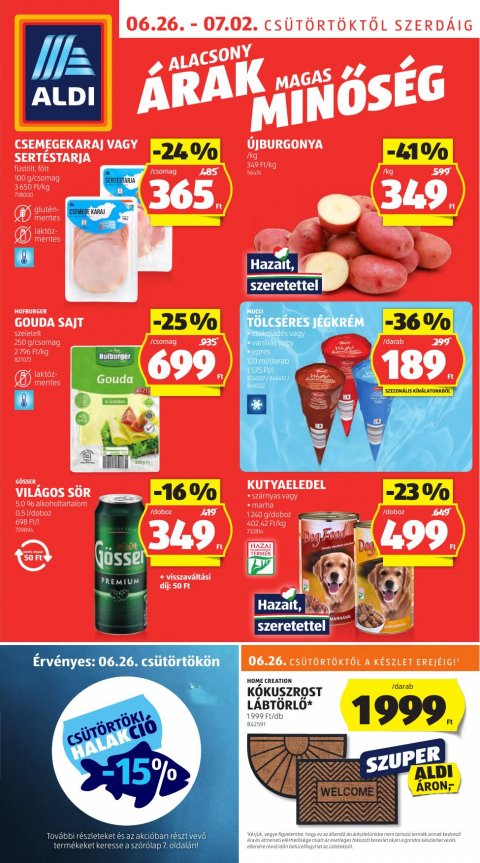 ALDI akciós újság od 26. 6. 2025 do 2. 7. 2025