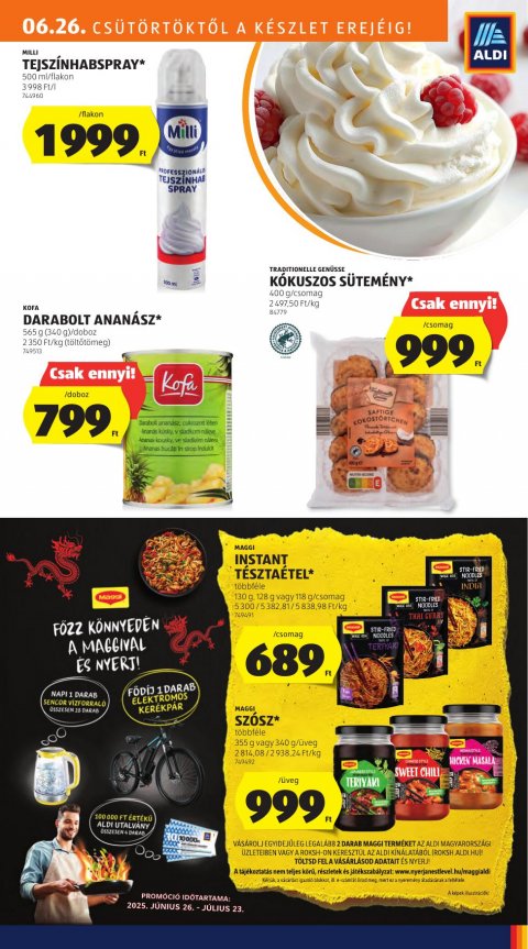 ALDI akciós újság