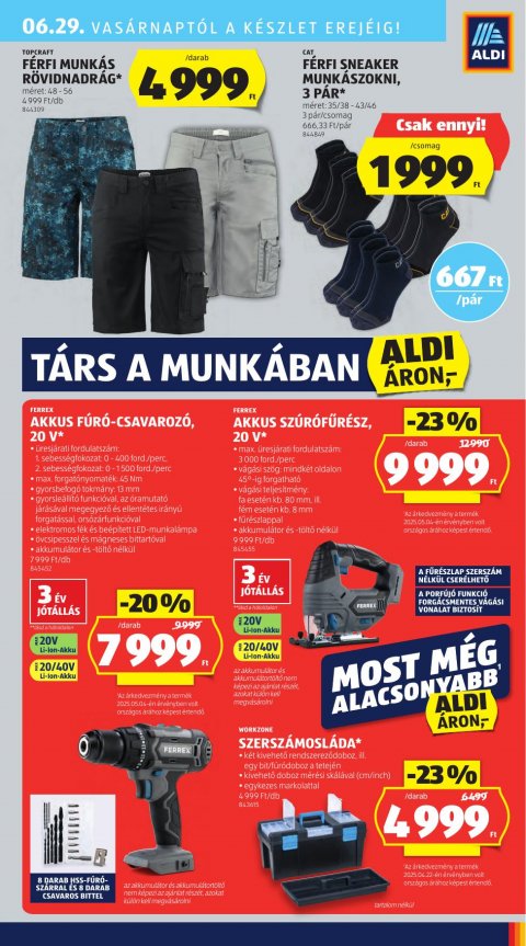 ALDI akciós újság