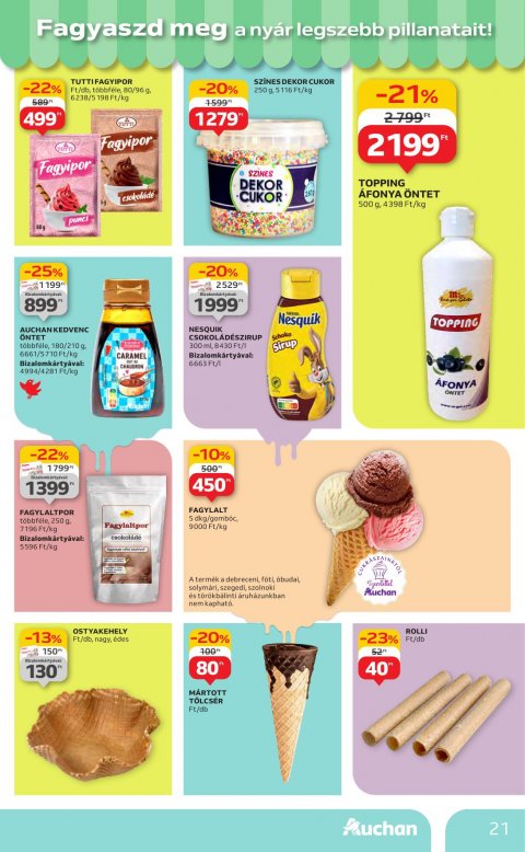 AUCHAN Hipermarket akciós újság