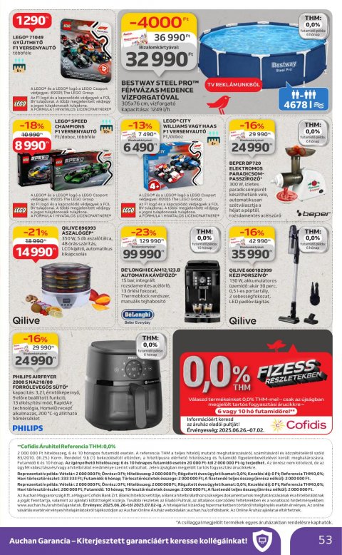 AUCHAN Hipermarket akciós újság