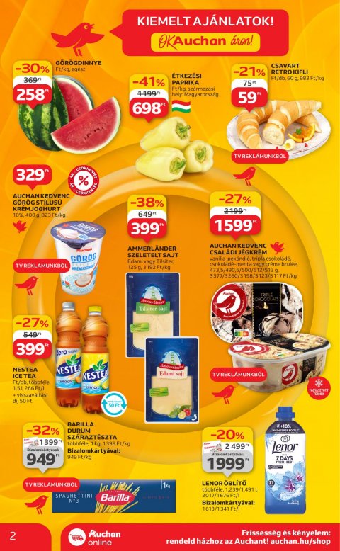 AUCHAN Szupermarket akciós újság