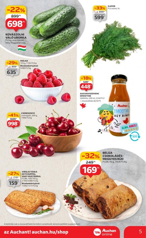 AUCHAN Szupermarket akciós újság
