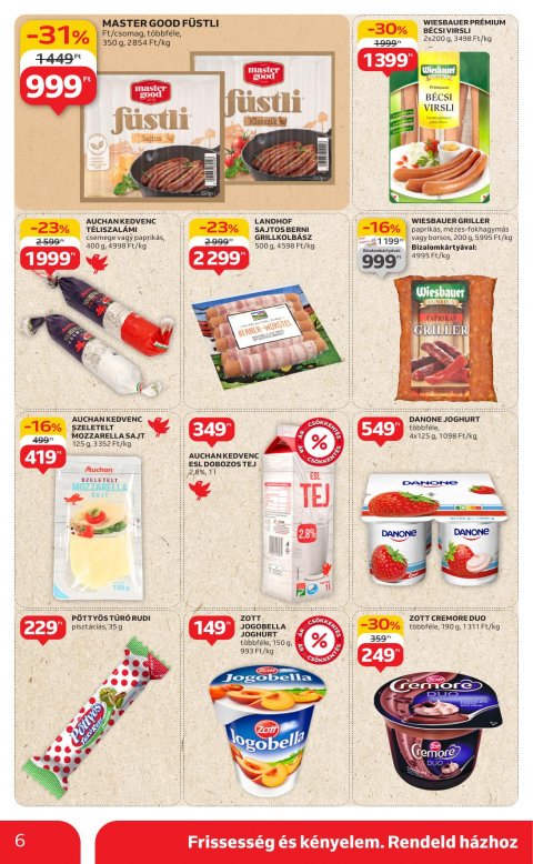 AUCHAN Szupermarket akciós újság